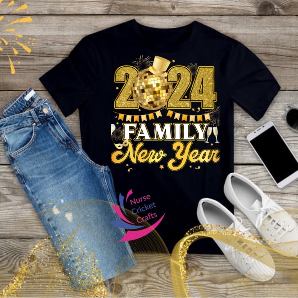 2024 Family New Year Shirts. We offering Kids and Adults Options.